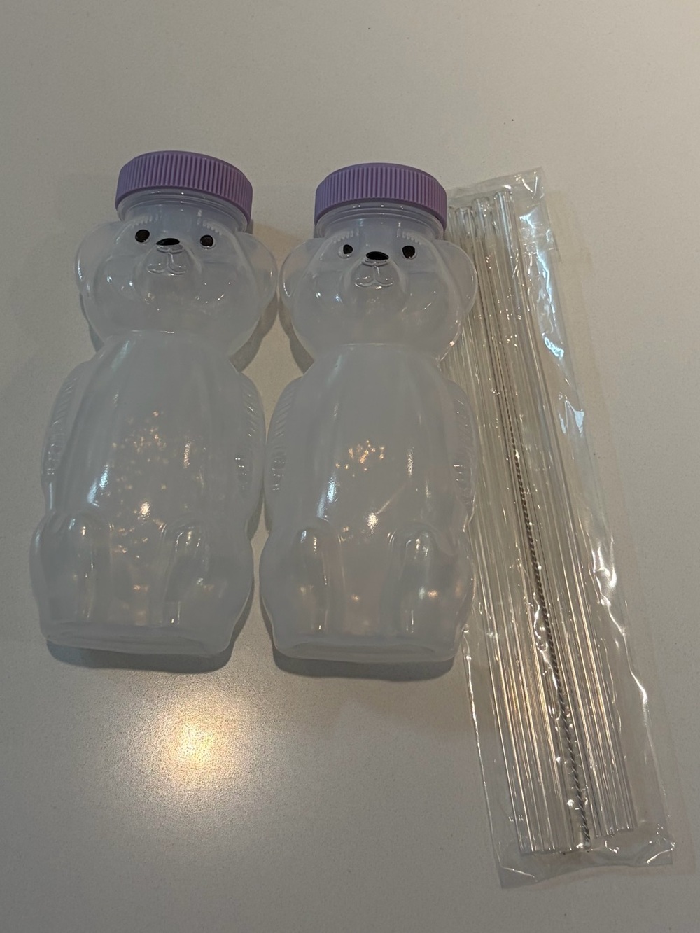 Bear straw cups